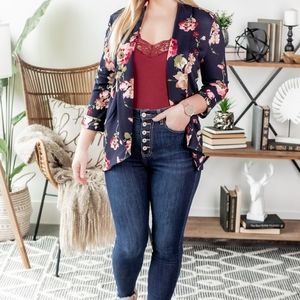 Pepper and Zoe (Silver Icing) Cardigan Blazer